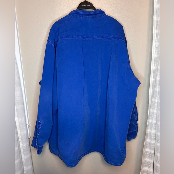LAPCO FR Men’s Fire Resistant Button Down Shirt Size XXL Blue - Picture 7 of 8